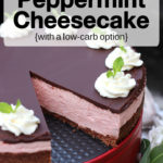 Nourishing No-Bake Peppermint Cheesecake
