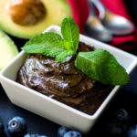 Probiotic Mint Chocolate Avocado Protein Pudding